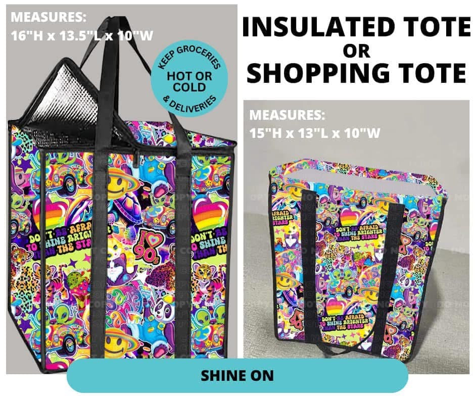 Zip Close Insulated Totes PreOrder- PP261