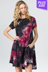 Tie Die High-Low Dress with Pockets