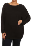 Black Long Sleeved Dolman