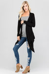 Drape Pocket Open Cardigan