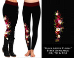 Black Arrow Floral Leggings