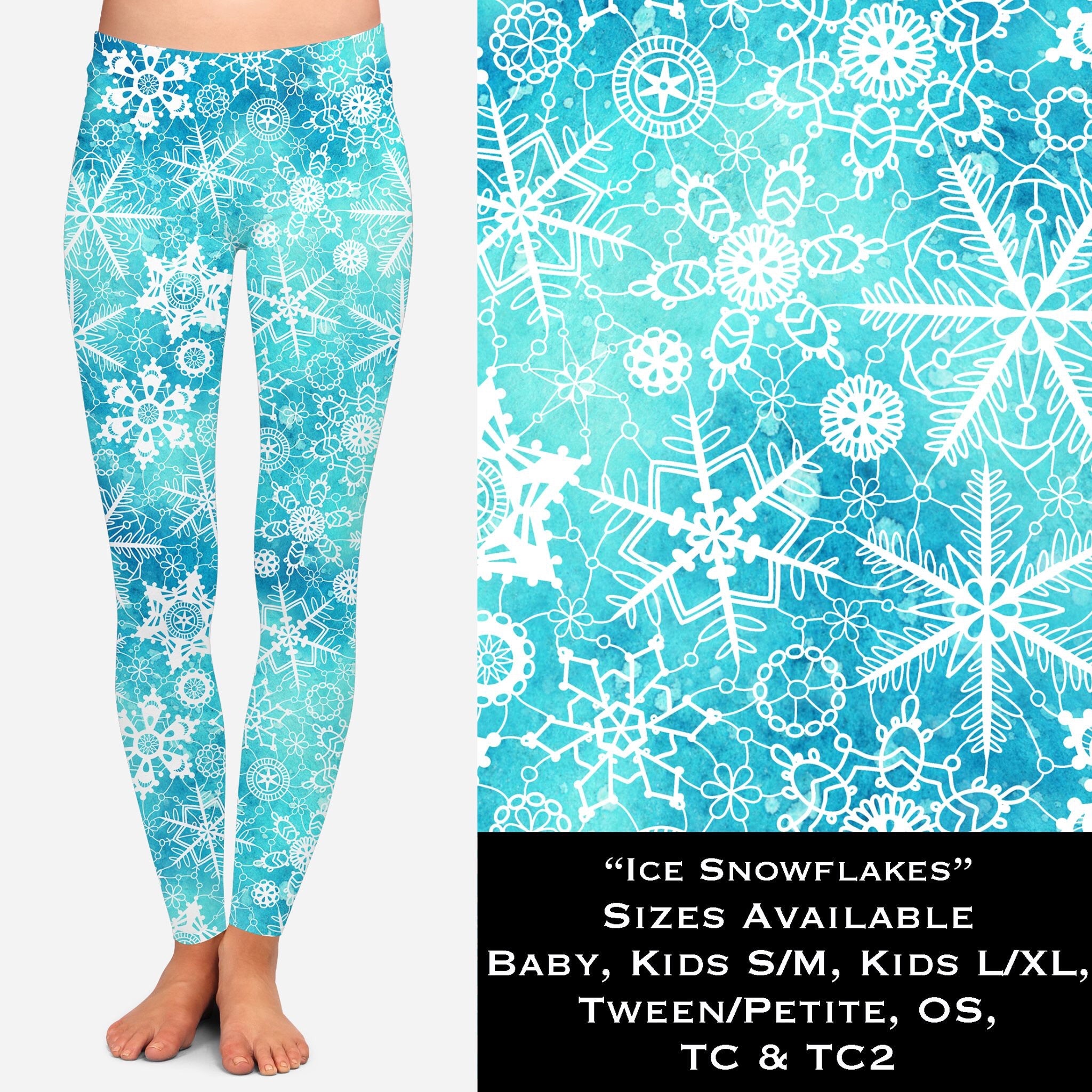 Ice Snowflakes Leggings