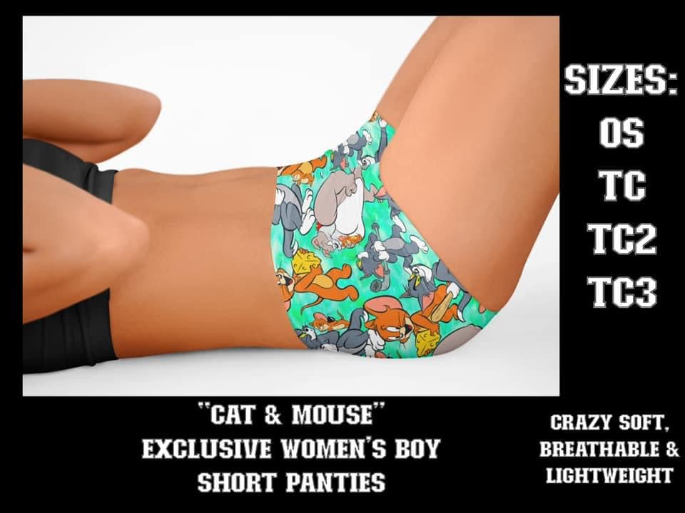 Cat & Mouse Boy Shorts- KC228