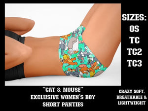 Cat & Mouse Boy Shorts- KC228