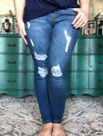 Judy Blue Paisley Patch Jeans