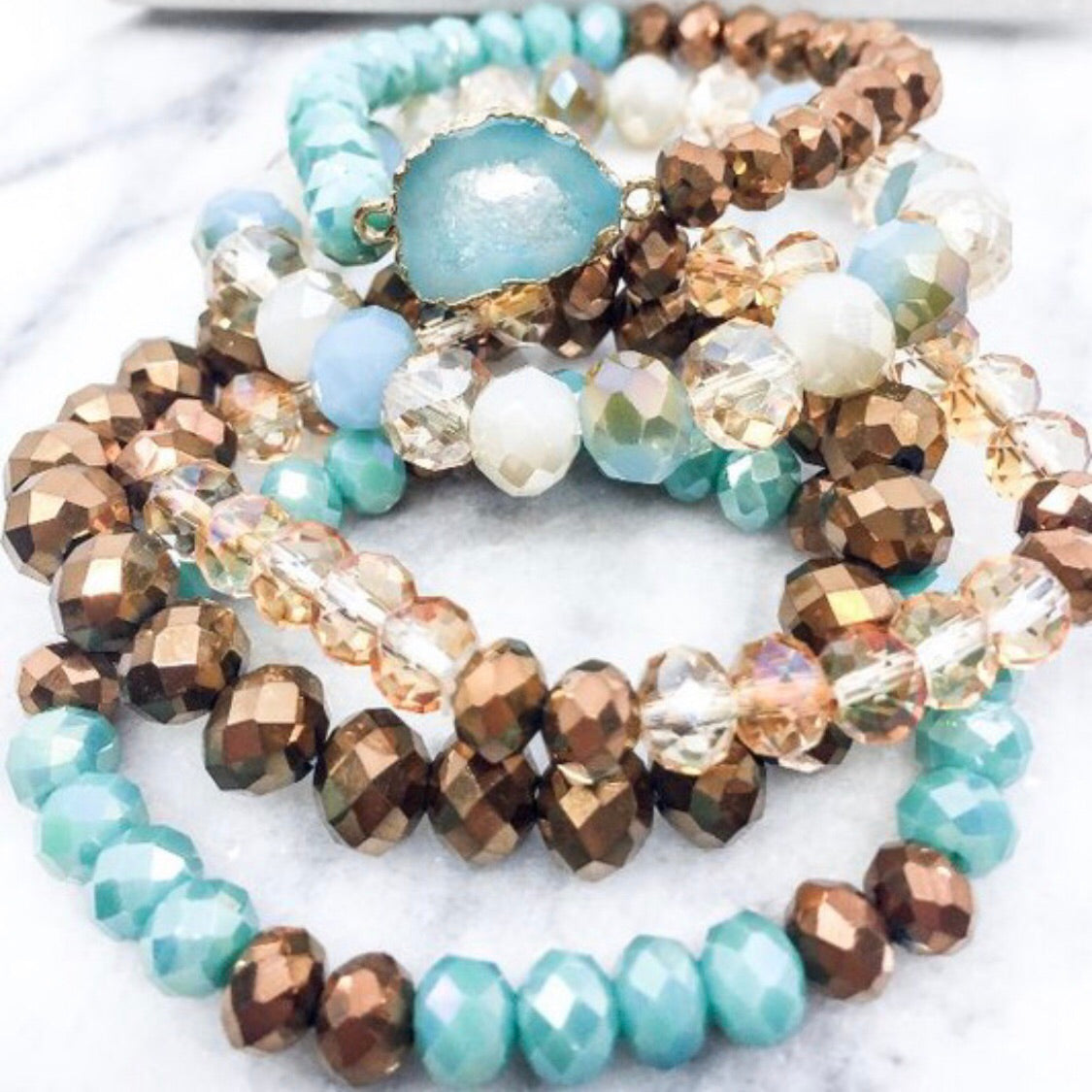 Blissful Turquoise Stack Bracelet