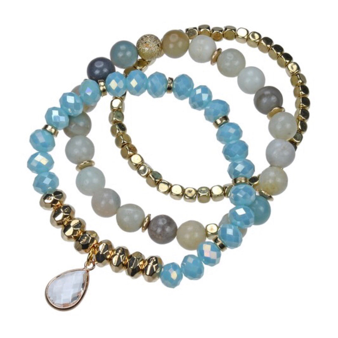 Crystal Goddess Bracelet Set