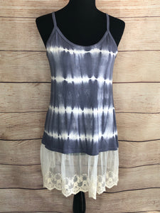 Tie Dye Tank with Lace