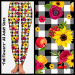 Fall Flowers Leggings