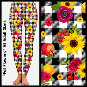 Fall Flowers Leggings