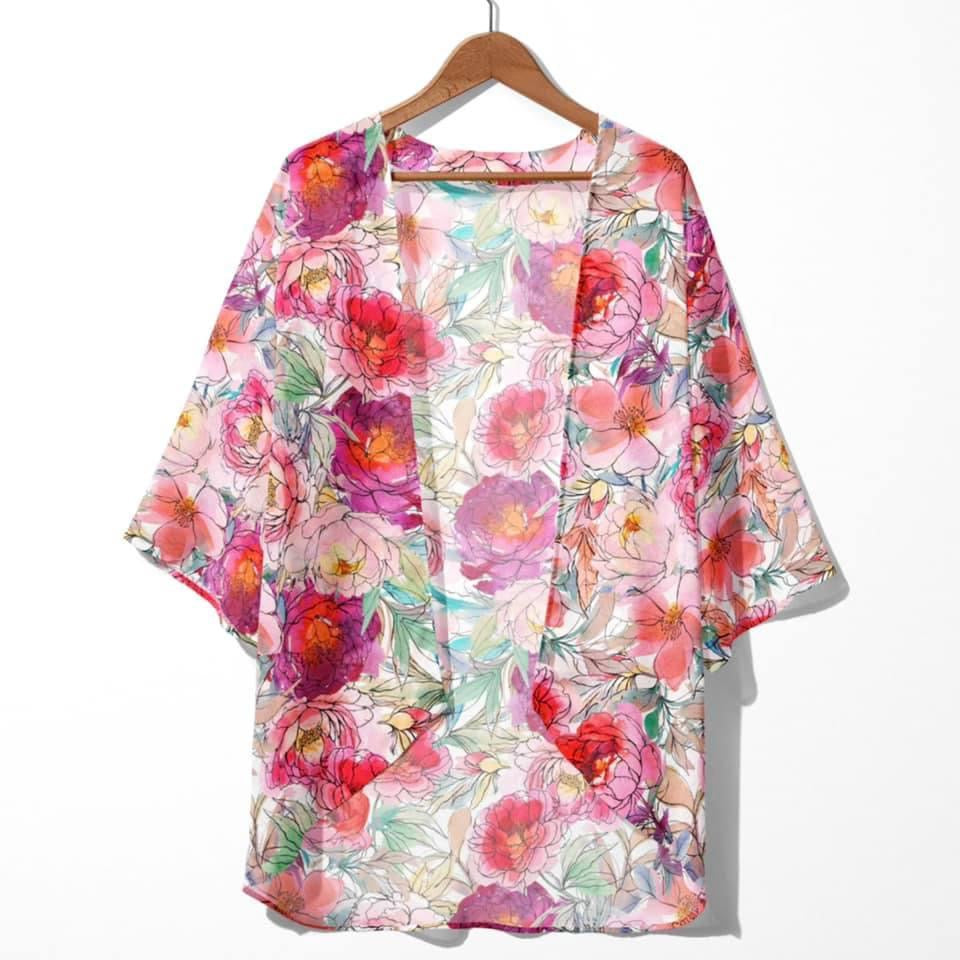 Floral Chiffon Kimono- JAI24