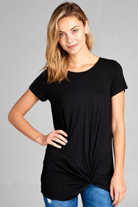 Black Twist Tee