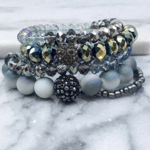 Shine Bracelet Set Grey