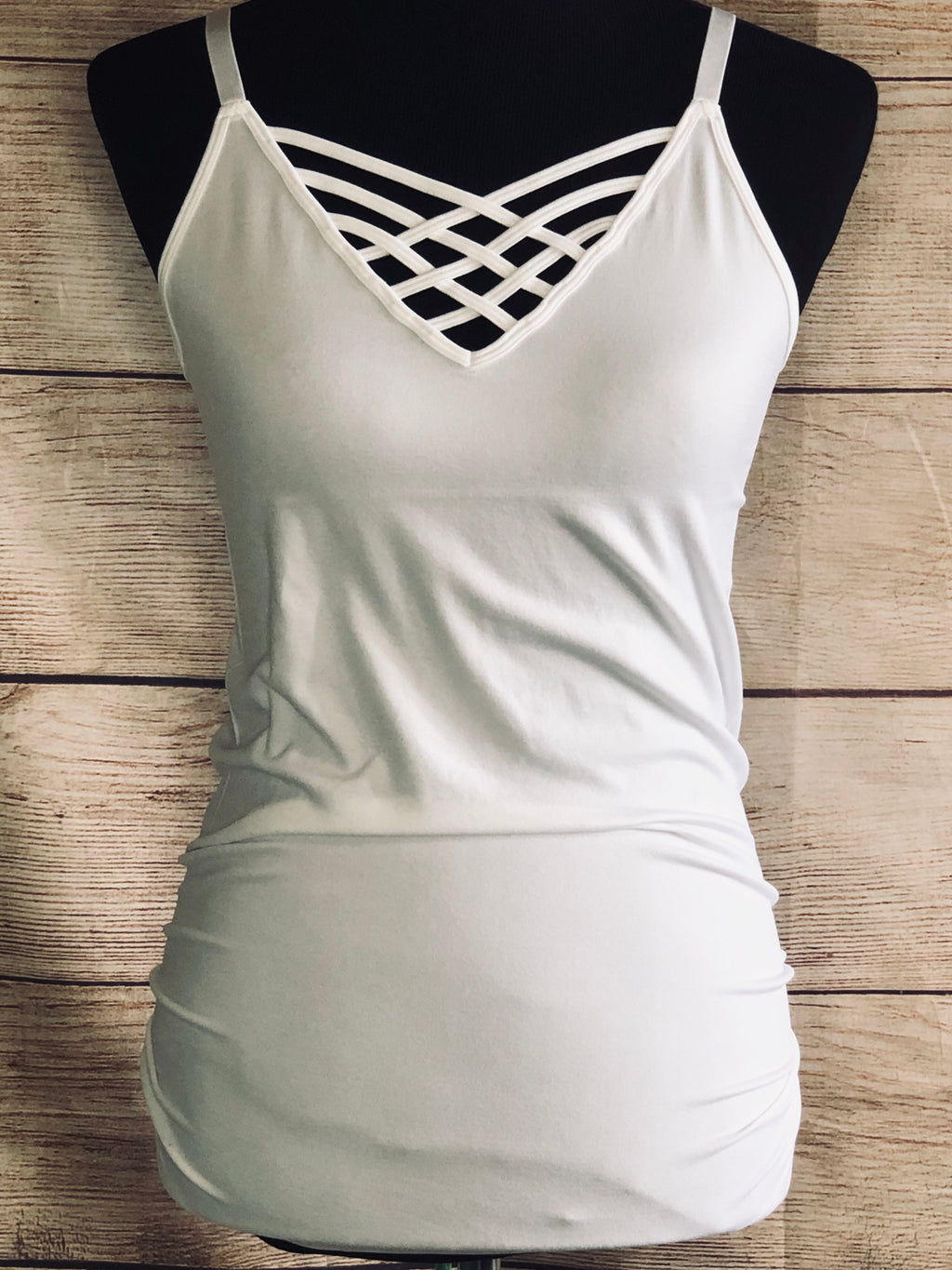 Lattice Tank- White